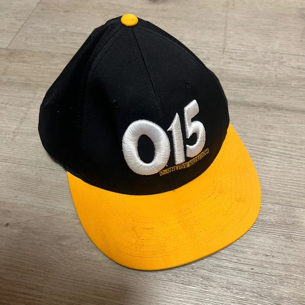 015 O-ONE FIVE NUTRITION Black‎ Yellow Stretch Fit Hat LG-XL Richardson PTS 30